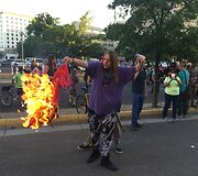 Donaldo Trumpo rinkimų kampanijos renginio metu vykę protestai