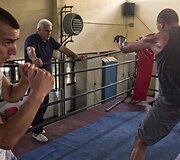 Italijos kalėjime treneris siūlo bokso treniruotes kaliniams, kad i&scaron;ėję į laisvę jie galėtų pradėti profesionalią karjerą