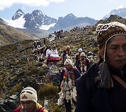 Sniego žvaigždės piligrimų festivalis Peru