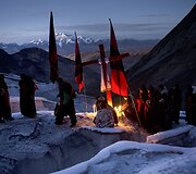 Sniego žvaigždės piligrimų festivalis Peru