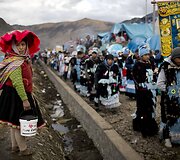 Sniego žvaigždės piligrimų festivalis Peru