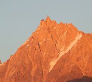 Alpėse esantis Monblanas &ndash; auk&scaron;čiausias Vakarų Europos kalnas
