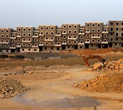 Egipto valdžios pastatyti daugiabučiai 