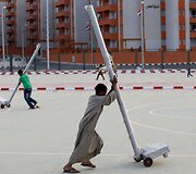 Egipto valdžios pastatyti daugiabučiai 