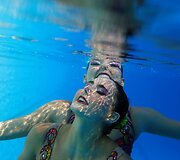 Brazilijos sinchroninio plaukimo komandos treniruotė