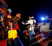 Laivas Viduržemio jūroje gelbsti i&scaron;sekusius &Scaron;iaurės Afrikos migrantus