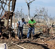 Dėl sausros Paragvajuje i&scaron;džiuvusi upė
