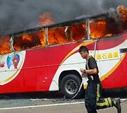 Turistinio autobuso avarija Taivane