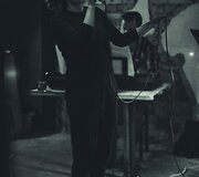 Gintarė &Scaron;migelskytė ir Justas Čeponis. Koncerto &bdquo;La Vie Boheme&ldquo; @ &bdquo;Que pasa&ldquo; akimirka