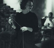 Gintarė &Scaron;migelskytė ir Justas Čeponis. Koncerto &bdquo;La Vie Boheme&ldquo; @ &bdquo;Que pasa&ldquo; akimirka