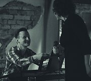 Gintarė &Scaron;migelskytė ir Justas Čeponis. Koncerto &bdquo;La Vie Boheme&ldquo; @ &bdquo;Que pasa&ldquo; akimirka