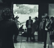 Gintarė &Scaron;migelskytė ir Justas Čeponis. Koncerto &bdquo;La Vie Boheme&ldquo; @ &bdquo;Que pasa&ldquo; akimirka
