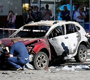 Kijevo centre sprogus automobiliui žuvo žurnalistas Pavelas &Scaron;eremetas