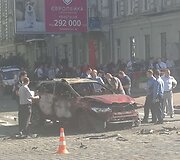 Kijevo centre sprogus automobiliui žuvo žurnalistas Pavelas &Scaron;eremetas