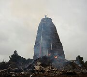 Sukrauta mediena laužui &Scaron;iaurės Airijoje