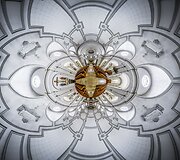 &Scaron;veicarijos bažnyčių vidus fotografuotas i&scaron; navos vir&scaron;aus