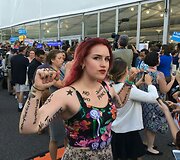 Bernie Sandersą palaikantys amerikiečiai Filadelfijoje