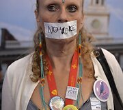 Bernie Sandersą palaikantys amerikiečiai Filadelfijoje