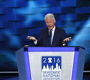 Billas Clintonas demokratų partijos suvažiavime Filadelfijoje