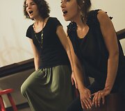 Jovita Skardžiūtė; Paulina Simutytė. Koncerto La Vie Boheme@ Vero Cafe akimirka