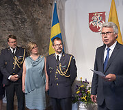 Naujojo &Scaron;vedijos gynybos ata&scaron;ė Lietuvai akreditacijos ceremonija