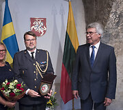 Naujojo &Scaron;vedijos gynybos ata&scaron;ė Lietuvai akreditacijos ceremonija