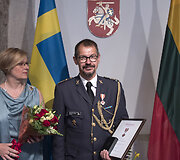 Naujojo &Scaron;vedijos gynybos ata&scaron;ė Lietuvai akreditacijos ceremonija