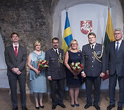 Naujojo &Scaron;vedijos gynybos ata&scaron;ė Lietuvai akreditacijos ceremonija