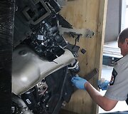 Rastas i&scaron;ardytas vogtas BMW