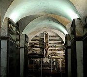 &Scaron;iurpiosios kapucinų katakombos Palerme