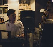 Milda Rasilavičiūtė ir Rimvydas Matukynas. Koncerto La Vie Boheme @Etnobaras akimirka