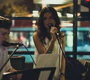 Milda Rasilavičiūtė ir Rimvydas Matukynas. Koncerto La Vie Boheme @Etnobaras akimirka