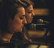Kajetana Ageikinaitė ir Greta Pauk&scaron;tė. Koncerto La Vie Boheme @Vijokliai akimirka