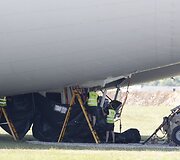 Nukrito didžiausias pasaulyje orlaivis &bdquo;Airlander 10&ldquo;