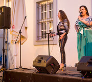 Girmantė Vaitkutė ir Gabrielė Bielskytė. Koncerto La Vie Boheme @Piano Man Outside akimirka