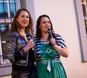 Girmantė Vaitkutė ir Gabrielė Bielskytė. Koncerto La Vie Boheme @Piano Man Outside akimirka