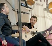 Federico Ordonezo pasirodymas Vilniaus universiteto kieme