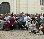 Federico Ordonezo pasirodymas Vilniaus universiteto kieme