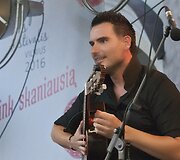 Federico Ordonezo pasirodymas Vilniaus universiteto kieme