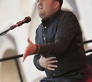 Federico Ordonezo pasirodymas Vilniaus universiteto kieme