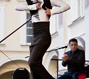 Federico Ordonezo pasirodymas Vilniaus universiteto kieme
