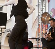 Federico Ordonezo pasirodymas Vilniaus universiteto kieme