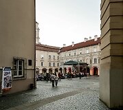 Federico Ordonezo pasirodymas Vilniaus universiteto kieme