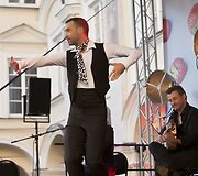 Federico Ordonezo pasirodymas Vilniaus universiteto kieme
