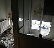 Ukrainiečių televizijos &bdquo;Inter TV&ldquo; studija, padegta protestuotojų, nepatenkinti &bdquo;prorusi&scaron;ka&ldquo; &scaron;io kanalo platforma