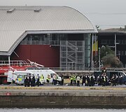 Judėjimo &bdquo;Black Lives Matter&ldquo; protestuotojai blokavo Londono oro uostą