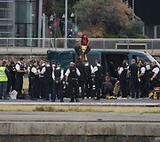 Judėjimo &bdquo;Black Lives Matter&ldquo; protestuotojai blokavo Londono oro uostą