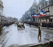 Spalvintos Antrojo pasaulinio karo nuotraukos i&scaron; Vakarų fronto