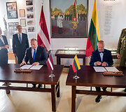 Latvijos gynybos ministro vizitas Lietuvoje