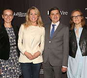 &bdquo;Warner Bros&ldquo; tarptautinių vartotojų tyrimų vadovė Eleonora Jonušienė, Lietuvos generalinis konsulas LA Darius Gaidys, Giedrė Žickytė, režisierė Gabrielė Urbonaitė